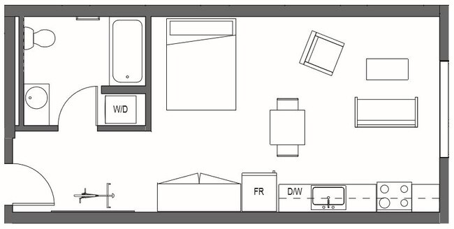 Studio - S2 705 floor plan